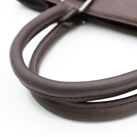 LOUIS VUITTON LV Sac Plat PM Hand Bag Epi Leather Mocha France - Picture 10 of 15